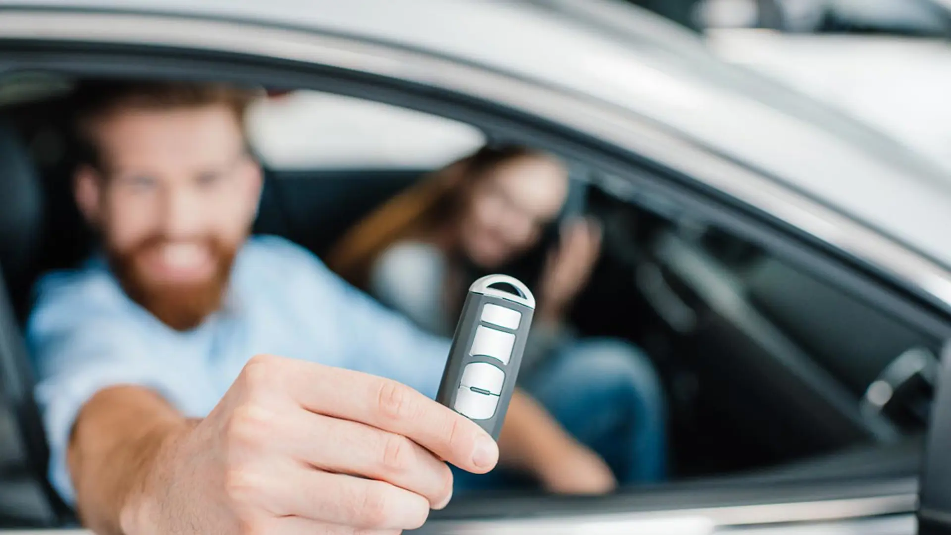 Mand Kvinde Bilnoegler Bil