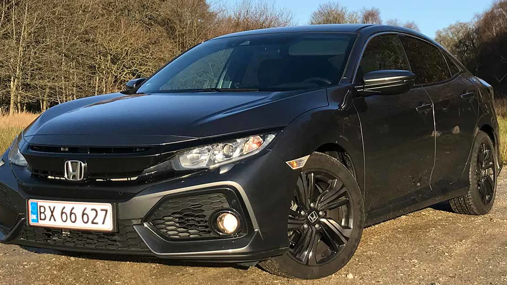 Sort Honda Civic 5 Doers 2017 Front